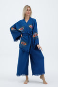Azure Mystic Eye Kimono Set