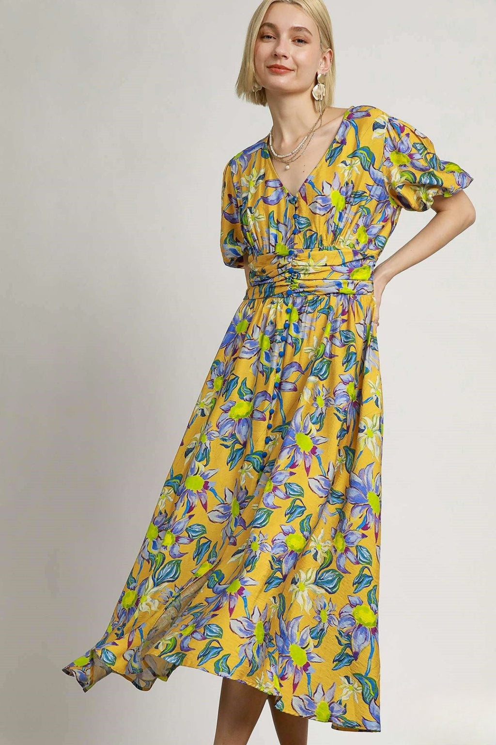 Elegant Floral Maxi Dress