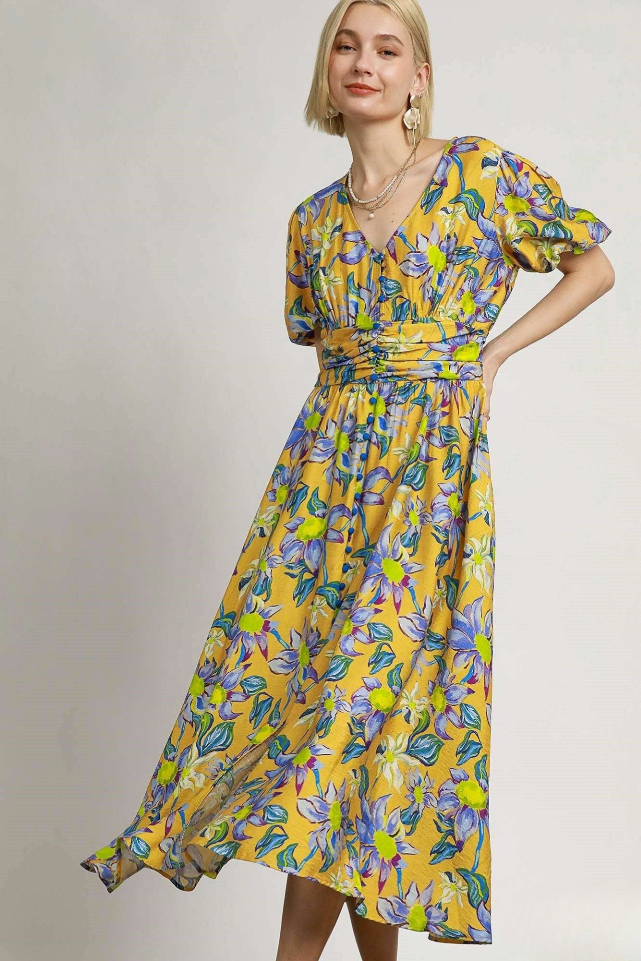 Elegant Floral Maxi Dress