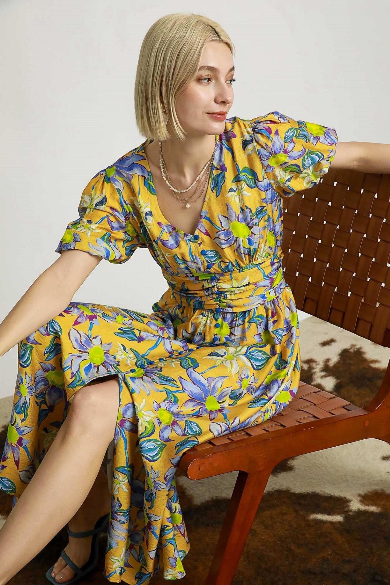 Elegant Floral Maxi Dress