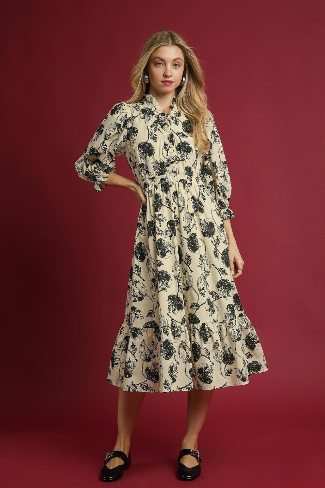 The Breezy Floral Midi Dress