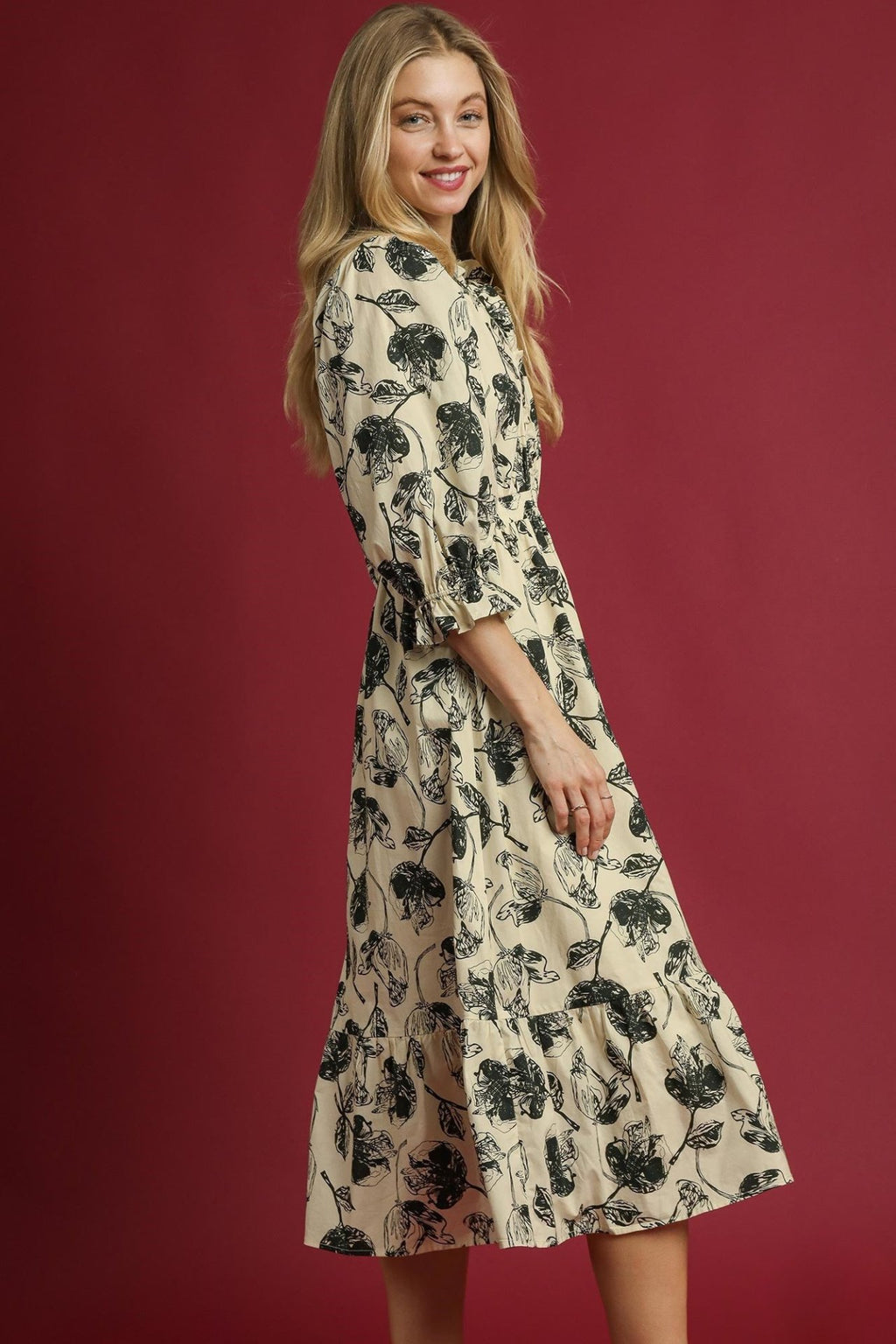 The Breezy Floral Midi Dress