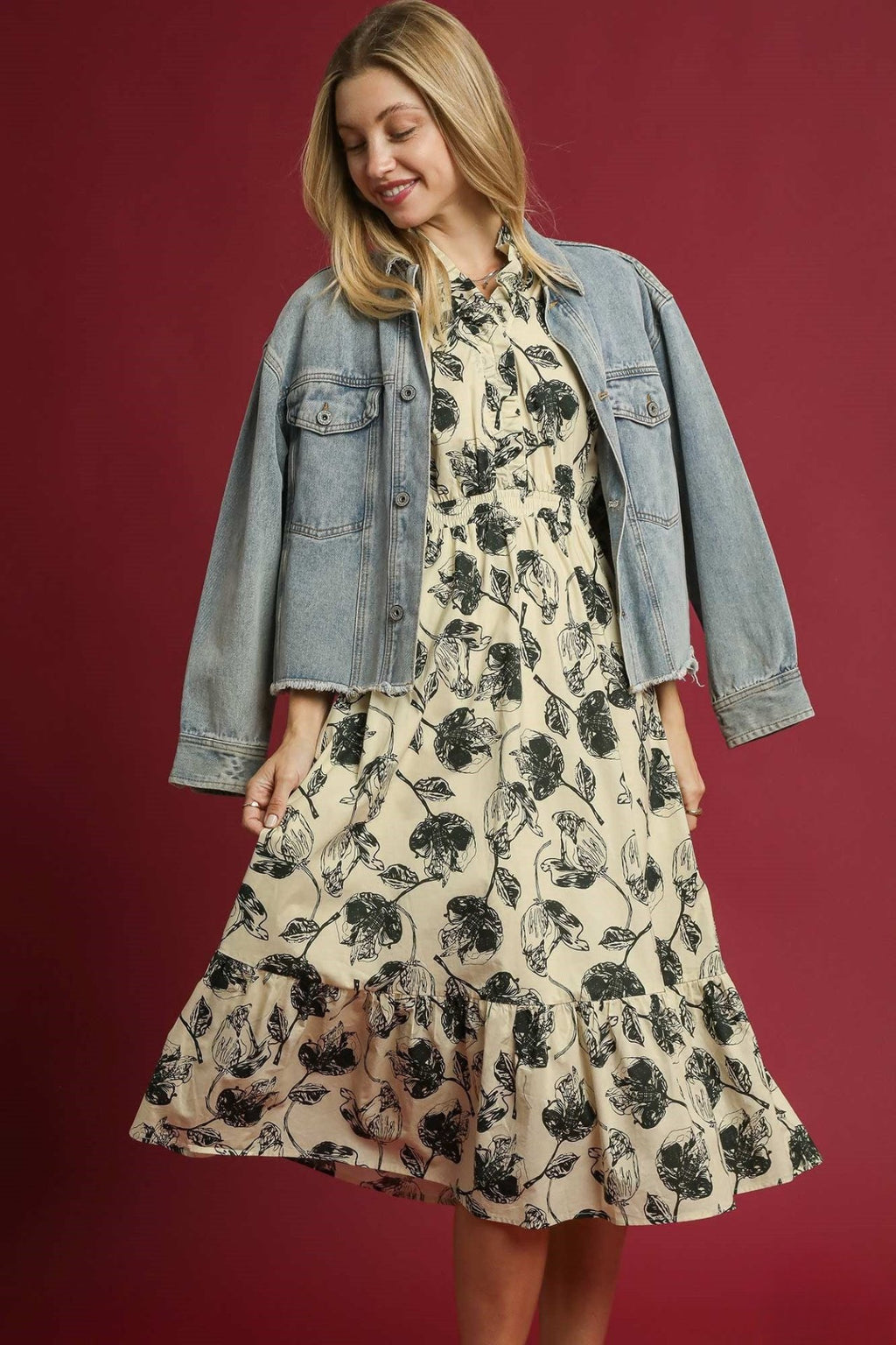 The Breezy Floral Midi Dress