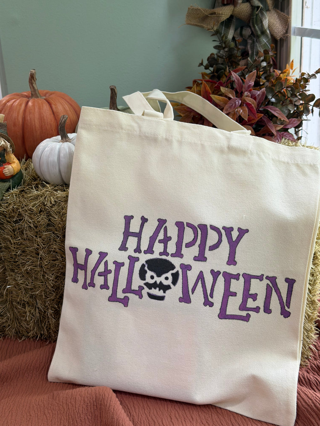 Happy Halloween Canvas Tote Bag