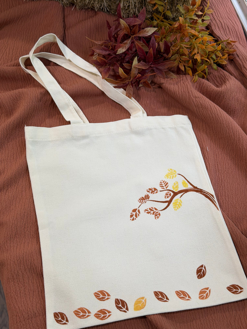 Autumn Leaves Canvas Tote Bag