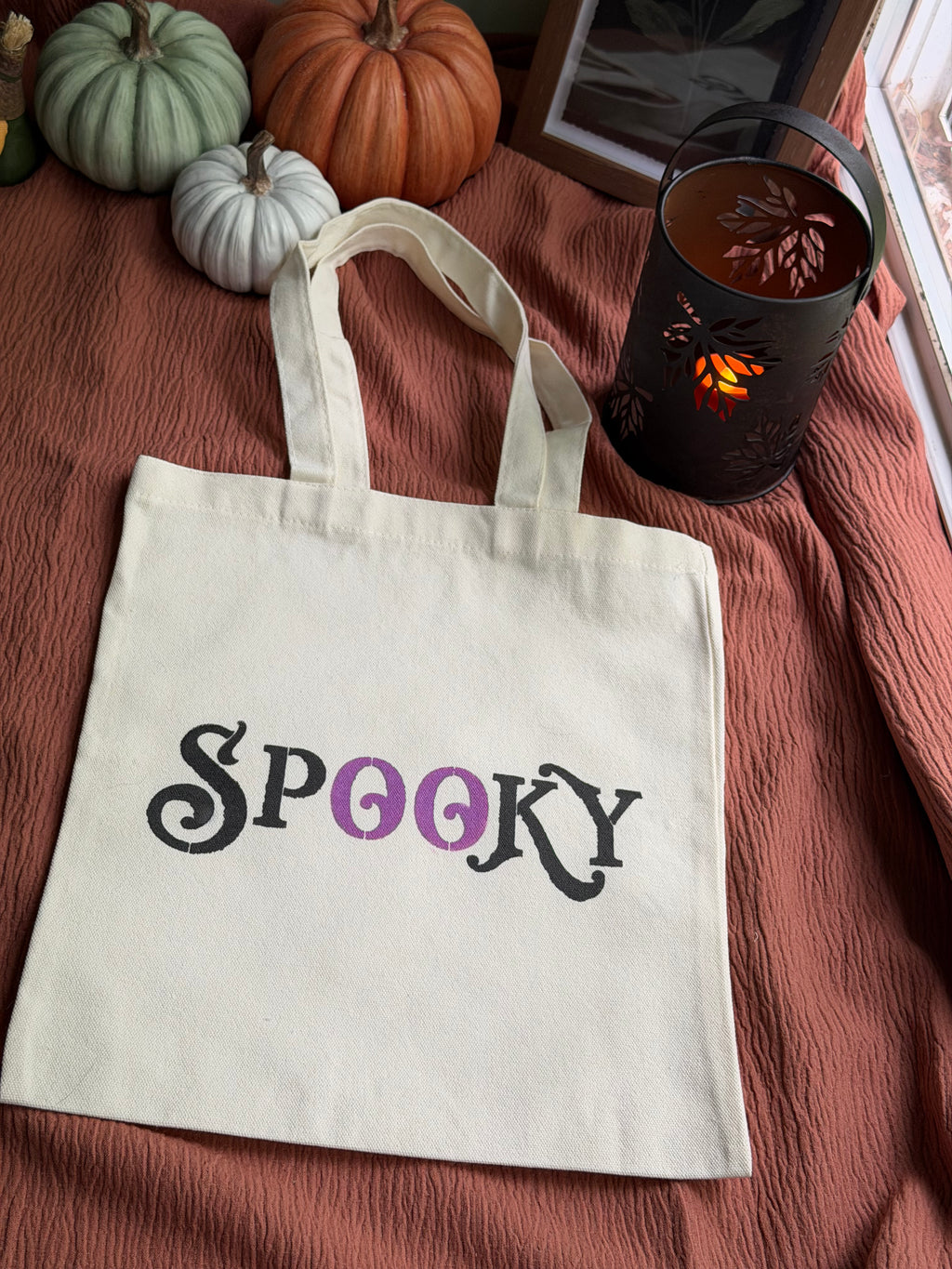 Spooky Halloween Canvas Tote Bag
