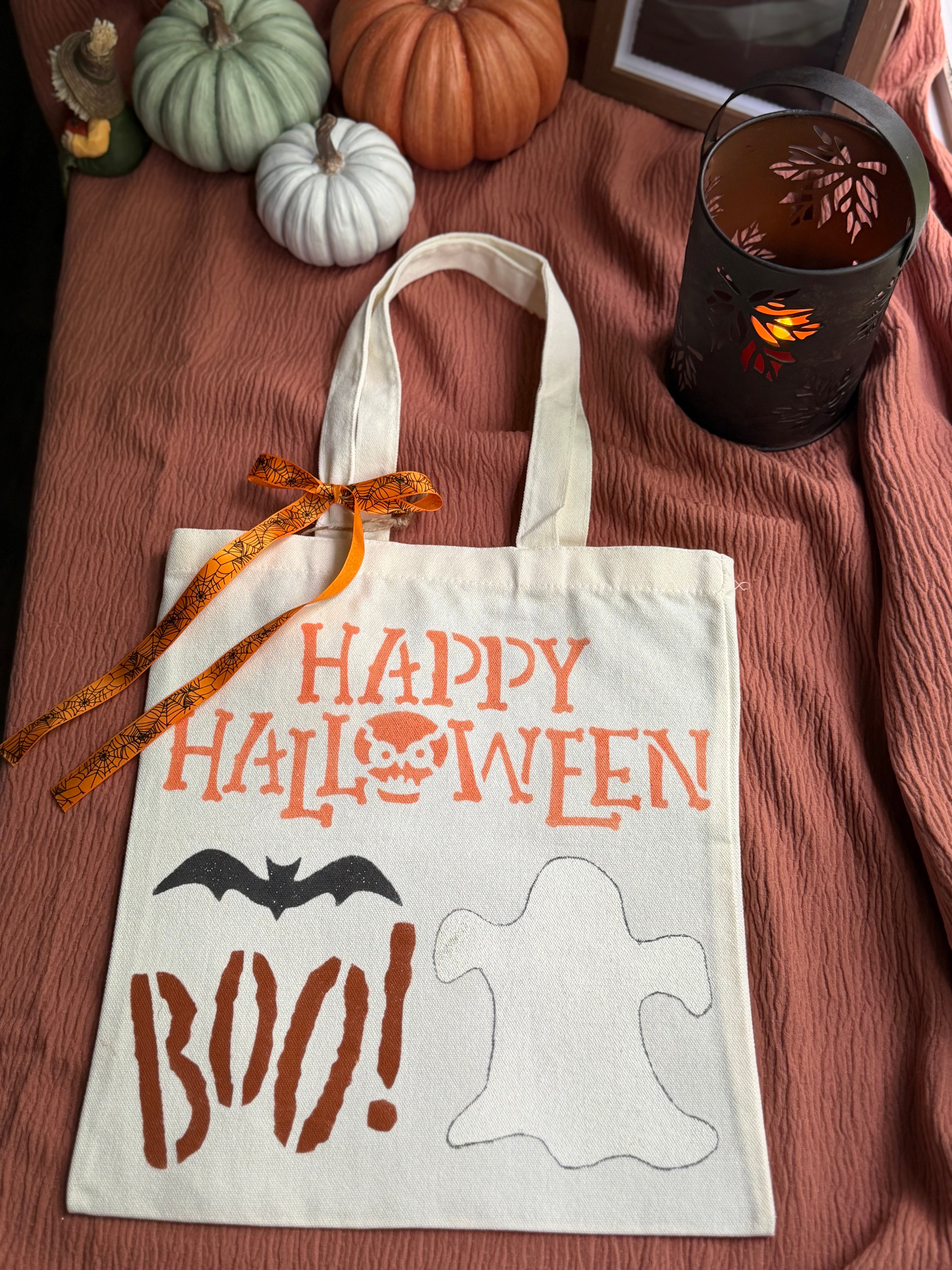 Spooky Season Canvas Tote Bag