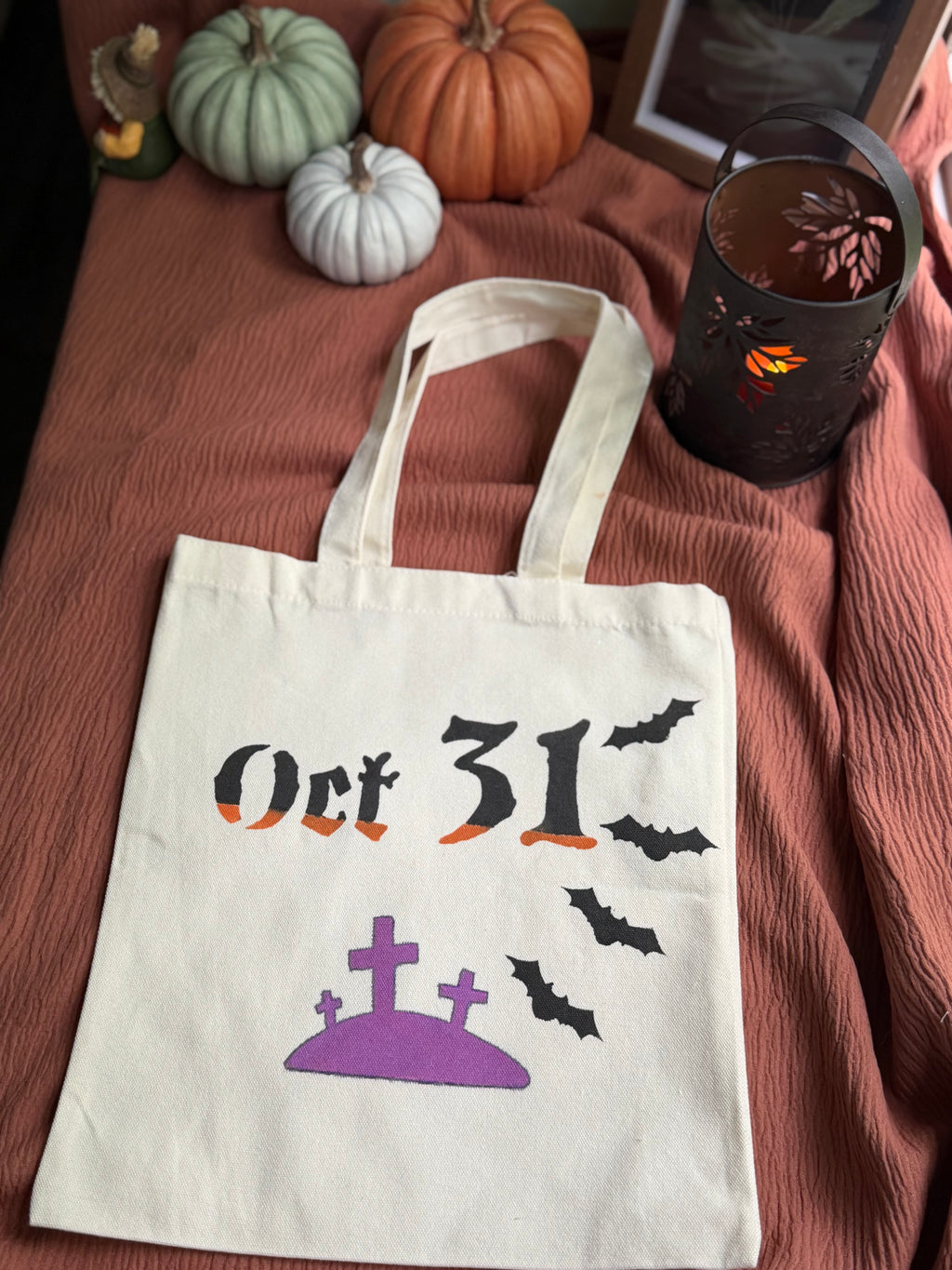 Oct 31 Halloween Canvas Tote Bag