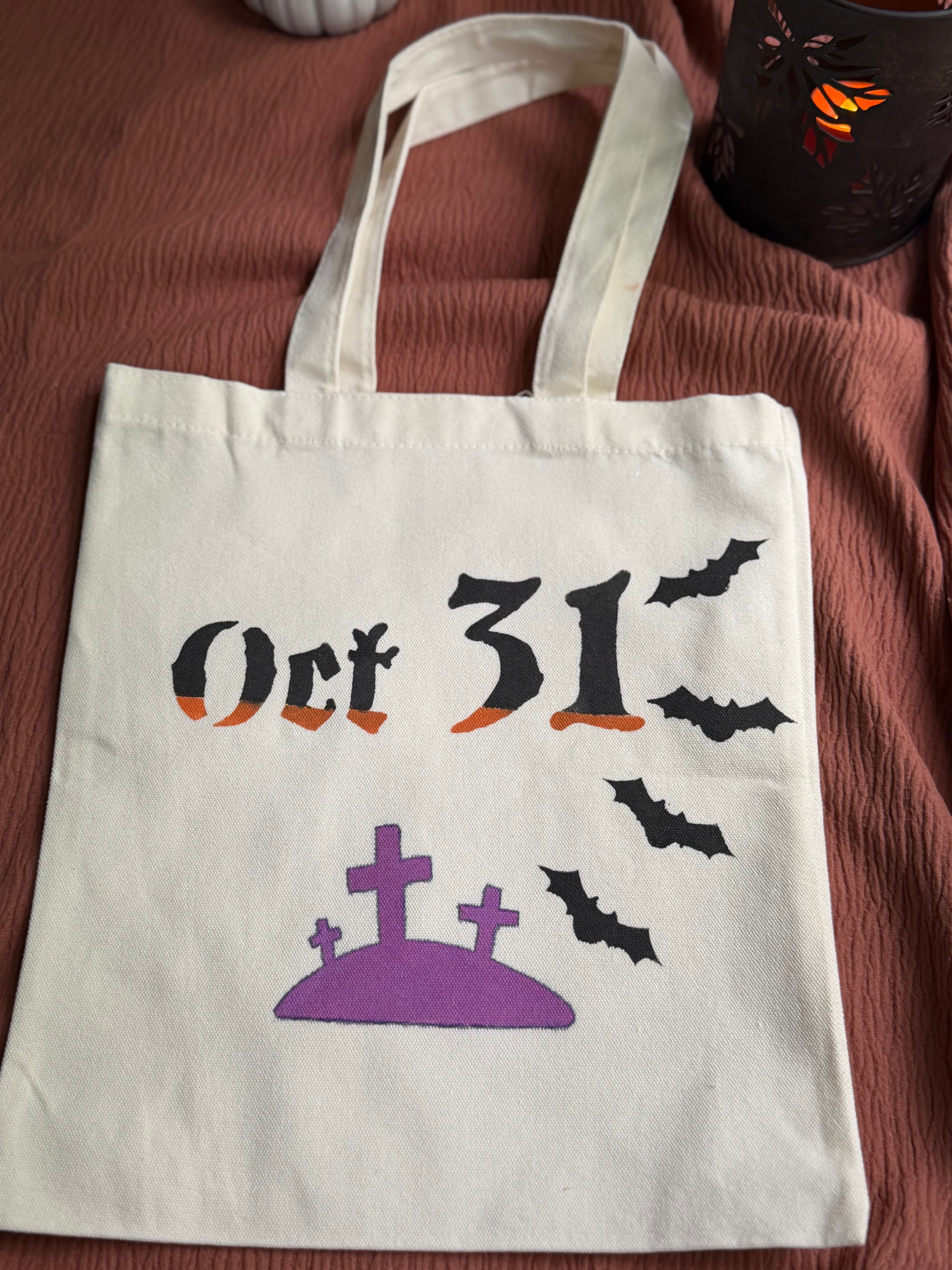 Oct 31 Halloween Canvas Tote Bag