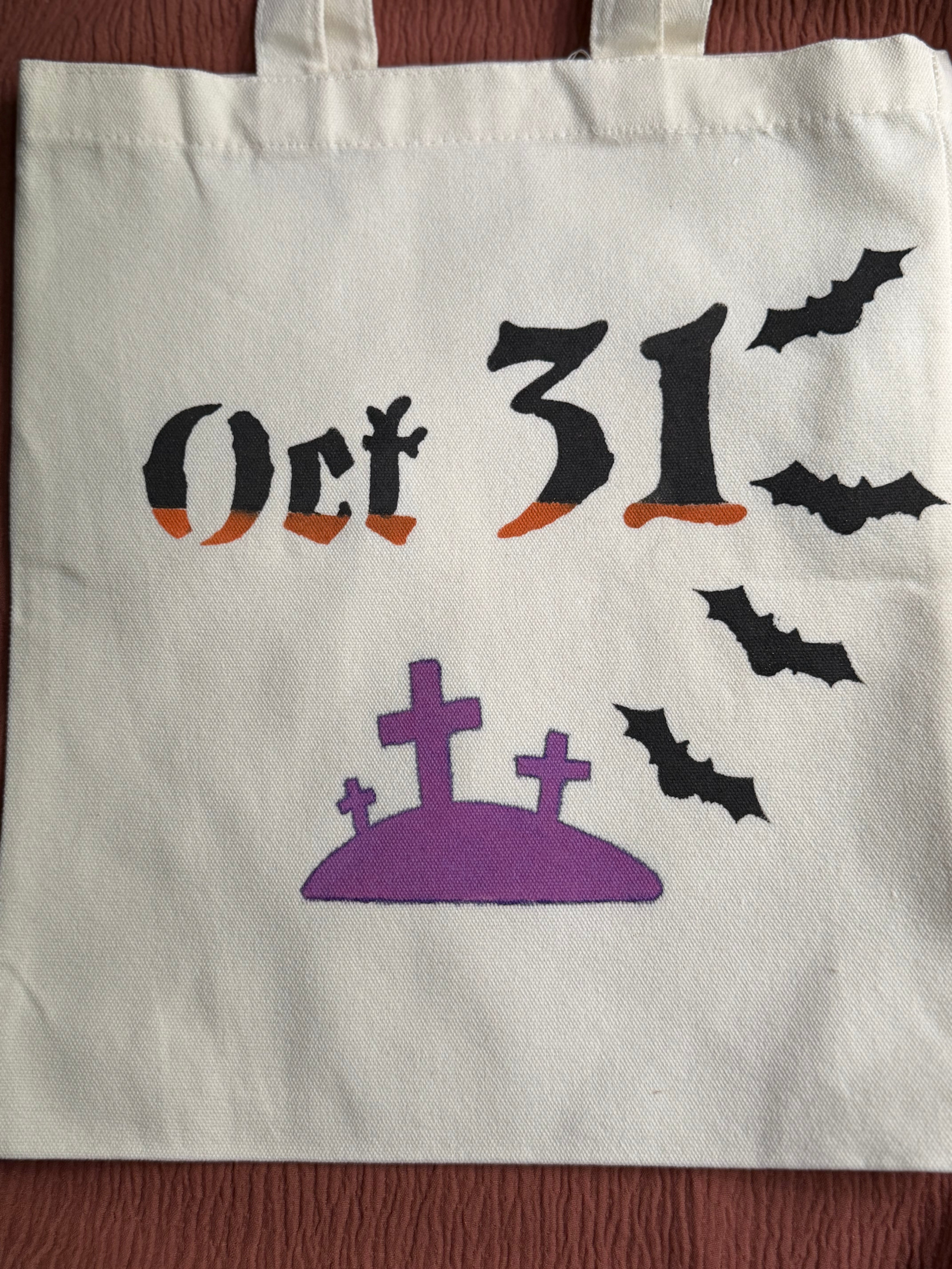 Oct 31 Halloween Canvas Tote Bag