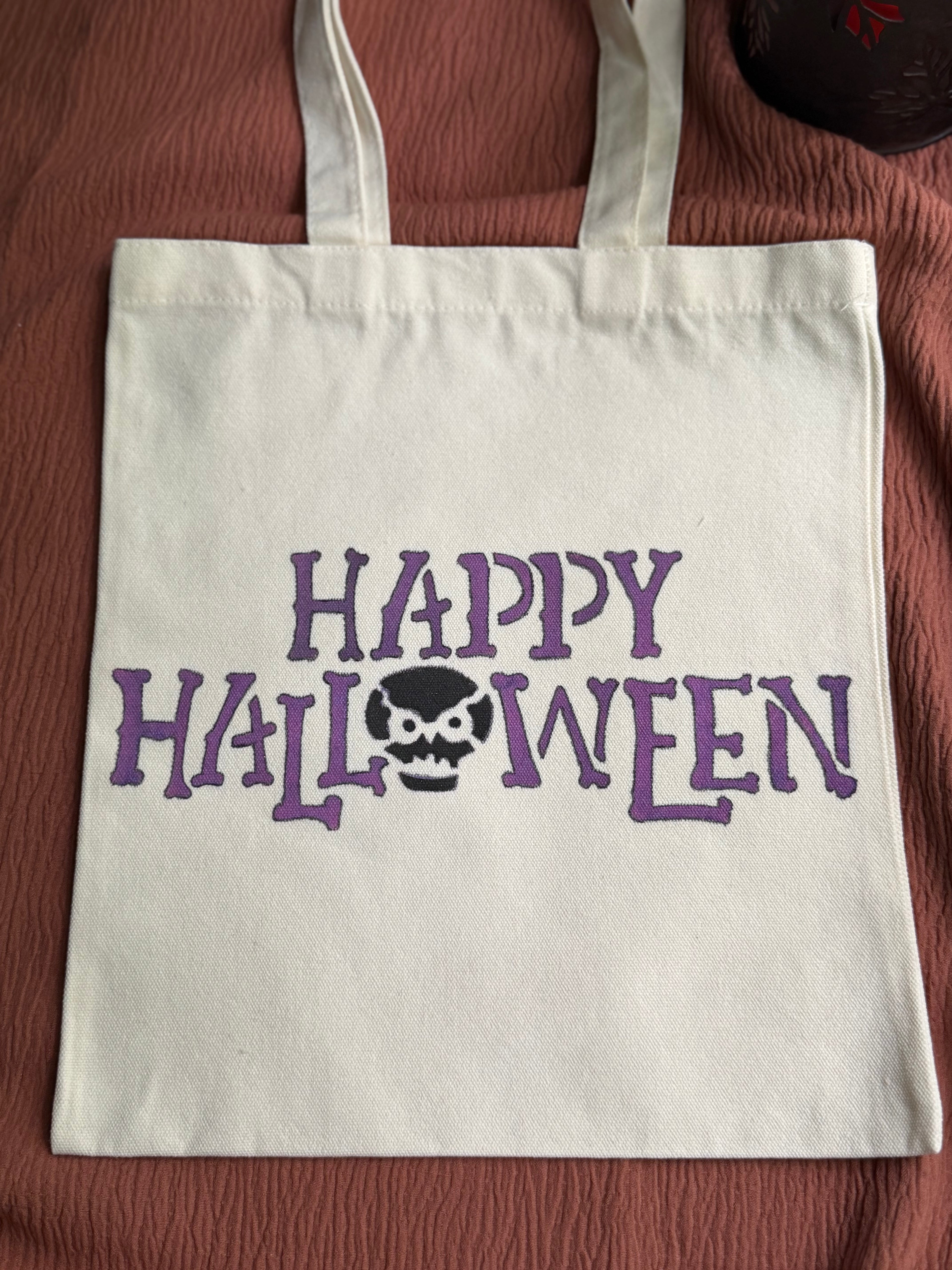 Happy Halloween Canvas Tote Bag