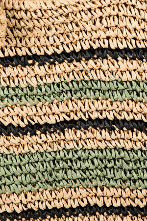 Bohemian Soul Striped Braided Tote